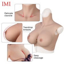 IMI 7th Silicone Breast Forms Breastplates Crossdresser Fake Boobs Tits C-K Cup