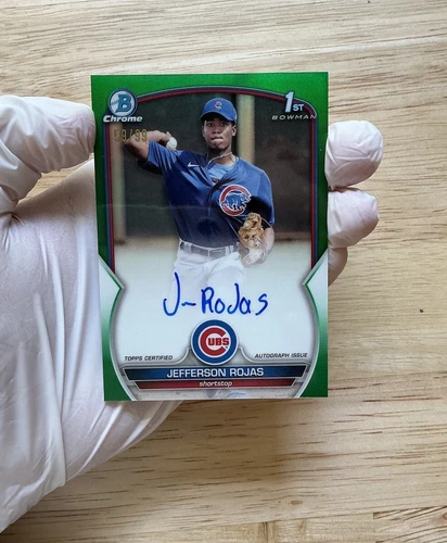 2023 Bowman 1st - Chrome Auto Green Refractor #CPA-JR Jefferson Rojas /99