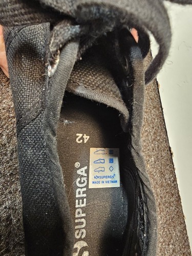 SUPERGA 2790 All Black Platform Sneaker Women Size 10 - 第 5/5 張圖片