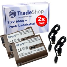 2x Li-ion battery 7.2V / 2600mAh type-C NTC V1 for many Nikon digital cameras