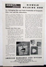 1930s Amsco Brake Shoe Build-Up Welding Rods Sales Folder