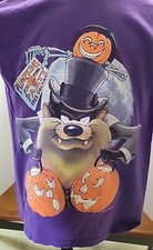 Vtg Taz Looney Tunes 1994 Halloween Shirt Rat Rod Single Stitch Size Large RARE 