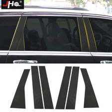 Carbon Fiber Window Pillar Post Protector Stickers For Jeep Grand Cherokee 2014+