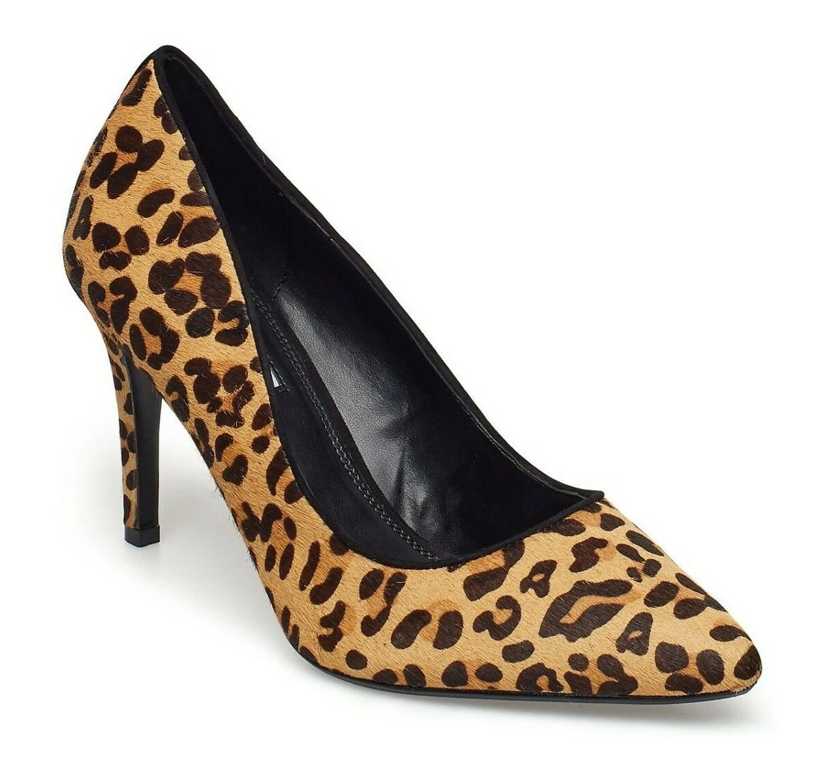 RP 70 DUNE ANGELLE SIZE 3 4 LEOPARD PONY FUR LEATHER MID HIGH