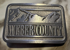Weber County UTAH Deputy Sheriff Police Belt Buckle. Made in the USA
