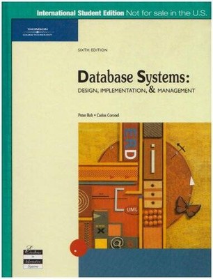 Database Systems: Design, Implementation and Management, S - VERY GOOD