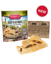 Mexican Beef Taco MRE Survivalt Bridgford Ready to Eat meals - 2 pack TACO