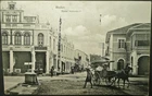 DUTCH EAST INDIES 1913 PICTURE POSTCARD OF MEDAN STREET SCENE - SENT TO ENGLAND