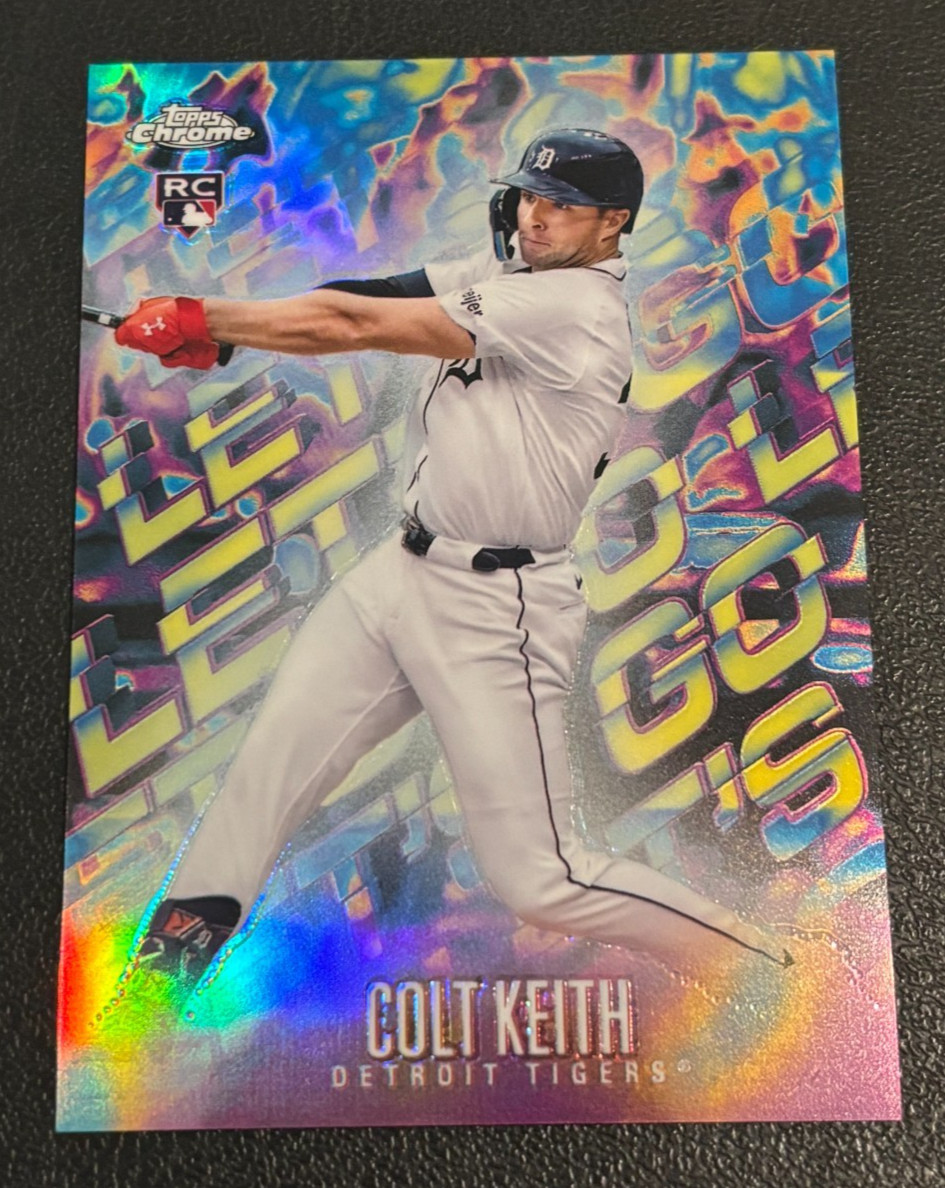 Colt Keith 2024 Topps Chrome Update “Let’s Go!” Rookie RC SSP - Detroit Tigers