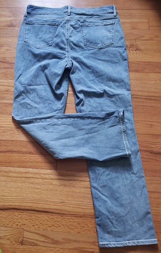 NYDJ Marilyn Straight Leg Jeans Sz Light Wash Sz 14 Stretch Pockets - Picture 8 of 11
