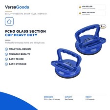 FCHO Glass Suction Cup Heavy Duty Aluminum Vacuum Plate Puller Handle Holder...
