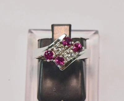 Ring mit Brillanten Diamanten Rubin Rubine in 14 Kt 585 er Gold 53 - Bild 1 von 4