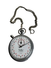 Vintage Hanhart Lever 7 Jewels Shockproof Stopwatch 1/10 SEC Germany Made Works