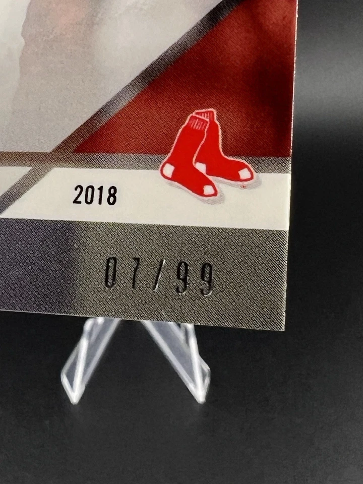 2018 Topps Now RAFAEL DEVERS RC novato autógrafo automático /99 WSC-3B Red Sox Giants - Imagem 2 de 3