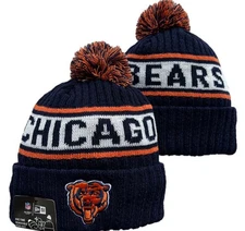 Chicago Bears New Era Beanie Knit Pom Winter NFL TEAMS Hat NEW US SHIP 1 DAY