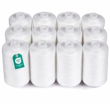 Sewing Thread 12 Spools, 1000 Yards Each Polyester Thread