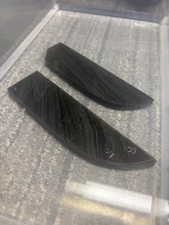 2 Large Black Banded Knife Obsidian Flint Knapping Preform Blanks