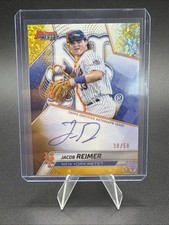 2025 Bowman’s Best Jacob Reimer Auto /50 Gold Mini Diamond New York Mets