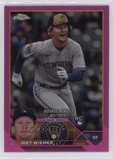 2023 Topps Chrome Update Rookie Debut Pink Refractor Joey Wiemer #USC87 18c3
