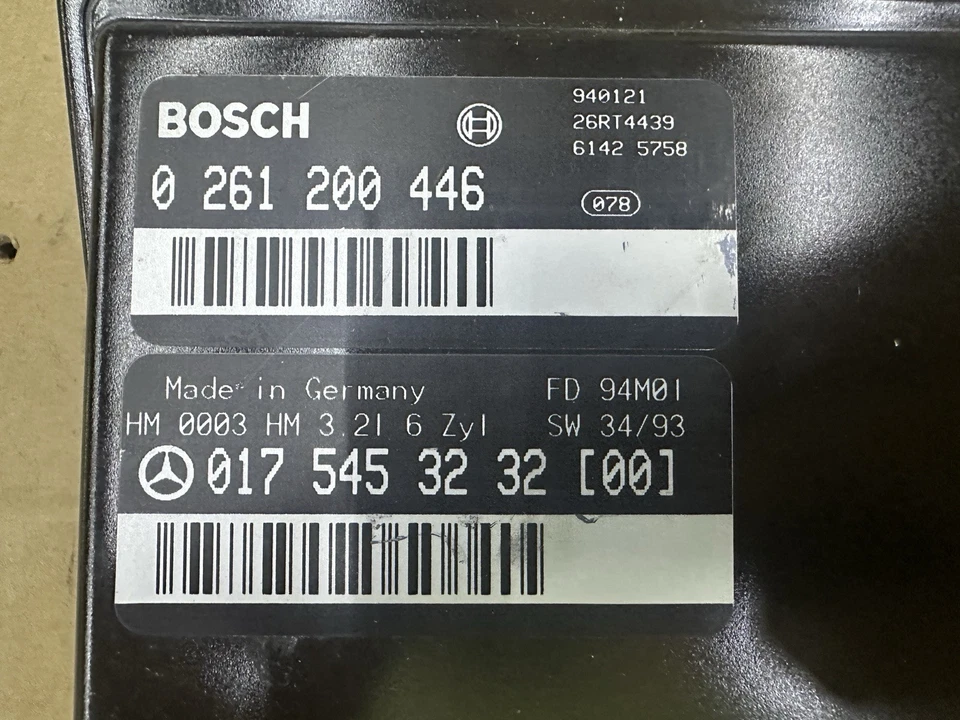 梅赛德斯奔驰 W124 E320 300E 300CE 发动机控制单元 0175453232 ECU 0261200446 — 第 2/4 张图片