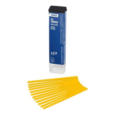 MARKAL 96241 Marker Refill,Permanent,Yellow,PK12 21U685