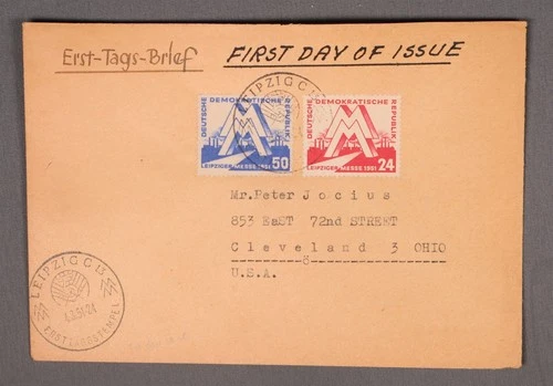 MayfairStamps Germany FDC 1951 Leipzig Fair Dual First Day Cover aaw_33643
