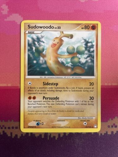 Pokemon Card Sudowoodo Mysterious Treasures Rare 35/123 Near Mint