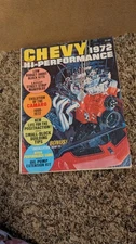 1972 CHEVY HI-PERFORMANCE MAGAZINE CHEVROLET CAMARO HOT ROD RACING