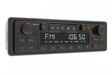 1din Retro Car Radio Mp3 Player Bluetooth Am Fm Rds Classic Stereo