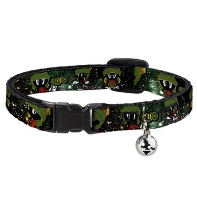 Cat Collar Breakaway with Bell Marvin the Martian 4-Poses Galaxy NAR (US IMPORT)