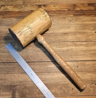 Vintage Woodworking Chisel & Gouge Mallet • Antique AMERICAN HARDWOOD ☆USA