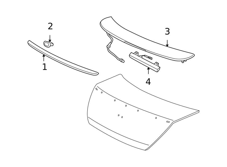 Alerón genuino Honda azul perla de Belice 08F13-TE0-120 Foto 2 de 3