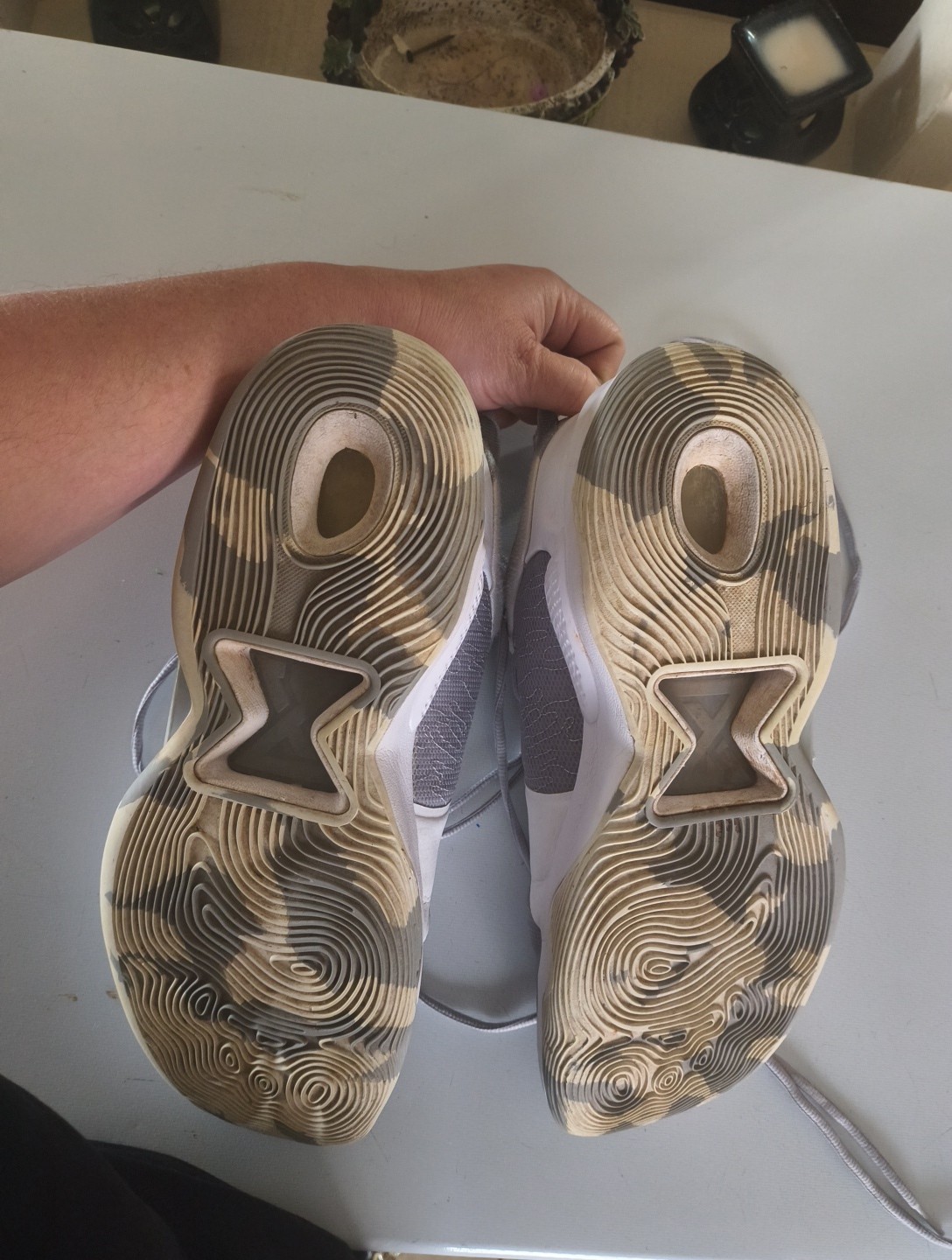 Nike PG5 Bred Men's Basketball Shoes White/Grey Size 11.5 thumbnail 5