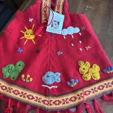 Kids Beautiful Alpaca Cape NWT