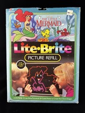 Vintage Lite Brite Disney The Little Mermaid Picture Refills