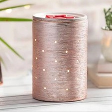 Scentsy Rose Gold Etched Core Warmer with Scentsy Wax Melts BNIB