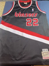 Clyde Drexler Portland Blazers Black Jersey XXXL Men's Mitchell & Ness NBA