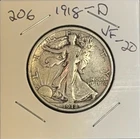 1918-D VF Walking Liberty Half Dollar