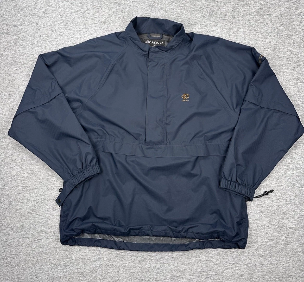 Pull Coupe-vent De Golf FootJoy Homme, 2XL, Bleu Royal/gris, 1/2 Fermeture éclair