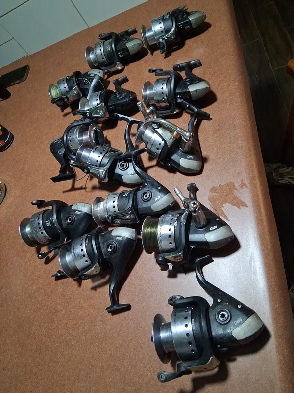 Lot Of 13 Cat Max Spinning Reels 7000 And 8000 Reels For Parts Or Repair,catfish