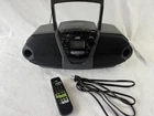 Vintage 1998 JVC Boombox RC-QN2BK AM/FM Radio CD/Tape Player & remote ALL WORKS