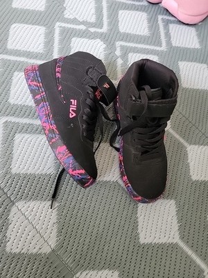 Fila Vulc 13 Paintball High Top Sneakers Shoes Kids Youth Size 6 FM01306-992