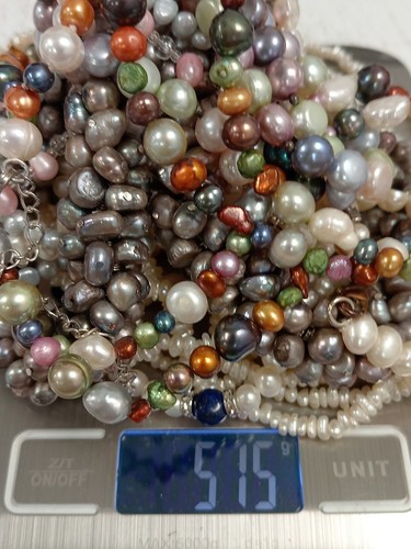 Genuine Pearl Bundle x8 Necklaces x6 Bracelets x4 Earring Pair 515g Weight - Picture 21 of 21