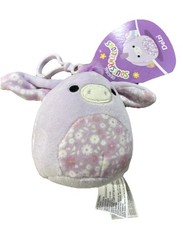 Squishmallows Delzi the Purple Donkey 3.5" Clip-On Easter 2023 Plush Toy New