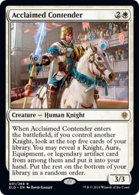 4x Acclaimed Contender MTG - Throne of Eldraine - NM-Mint