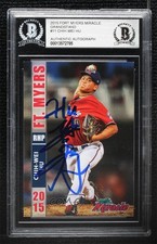 BAS 2015 Grandstand Fort Myers Miracle Chih-Wei Hu BGS Authentic Auto ow6