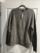 J.Crew Men  s Size Large Gray Wool/Poly Blend Sweater Size Large New With Tags