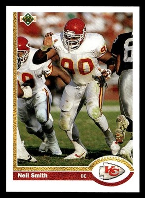 1991 Upper Deck Neil Smith #163 Kansas City Chiefs