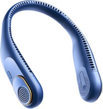 Portable Neck Fan 360 Cooling Bladeless USB Rechargeable 4000mAh Quiet