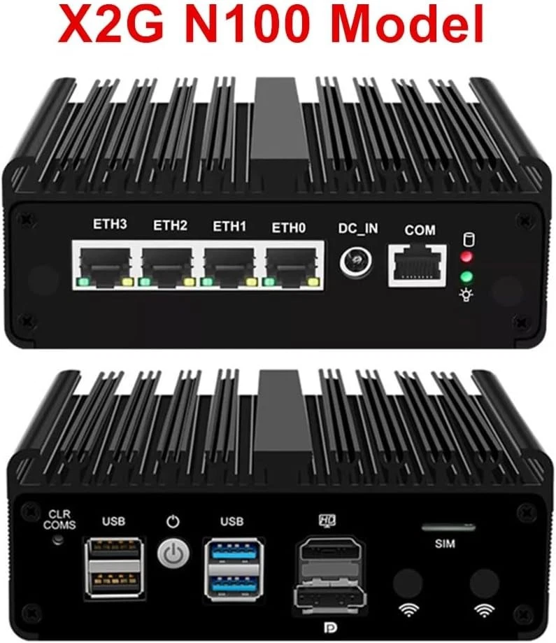 Micro Firewall Intel N100 Firewall Router pfsense opnsense 4x2,5 Gbit Ports - Bild 4 von 4